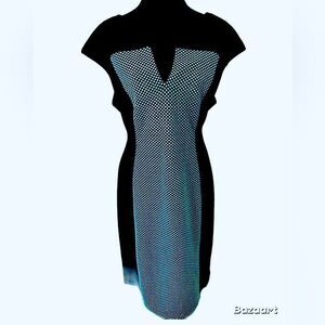 Connected Apparel for fitted zip up dress with cap sleeves ￼Size 16